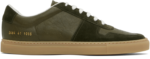 Common Projects BBall Suede-Trimmed Leather Sneakers